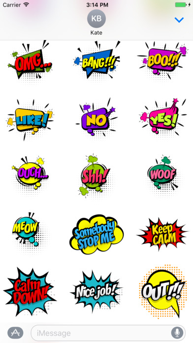Comic Pop Art Stickers screenshot 4