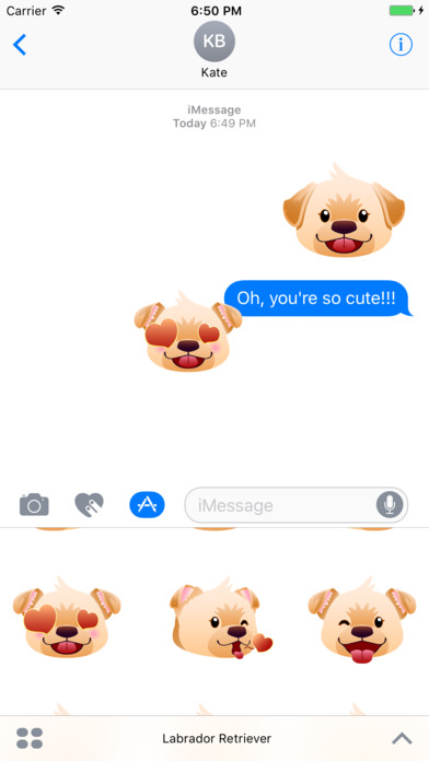 Labrador Retriever Stickers for iMessage screenshot 3