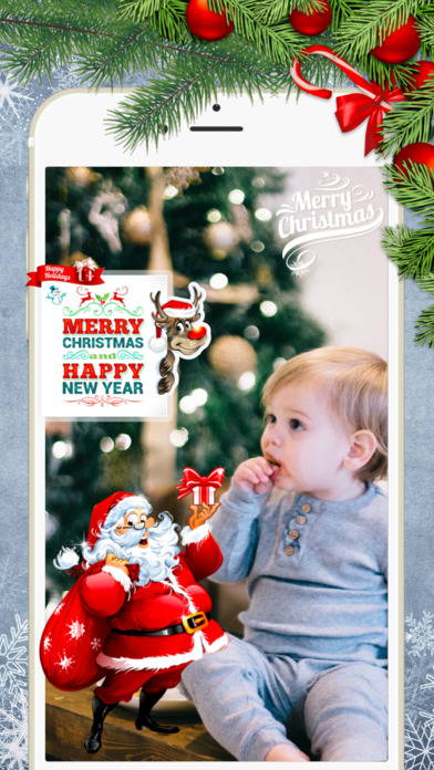 Happy Christmas & New Year Stickers for Pictures screenshot 4