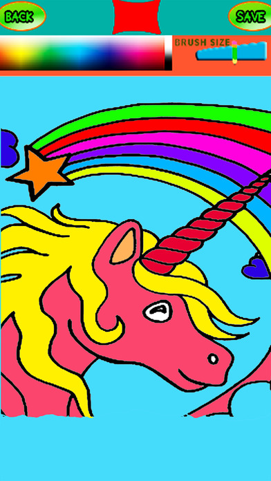 Pony Unicorn Coloring Book Game Free For Kids screenshot 2