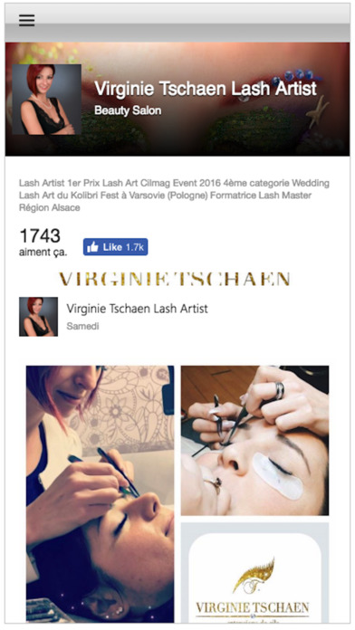 Virginie Tschaen Lash Artist screenshot 4