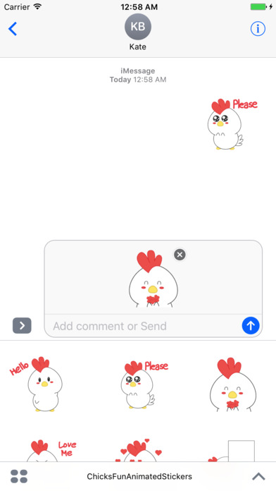 Chicks Fun Animated Stickers screenshot 3