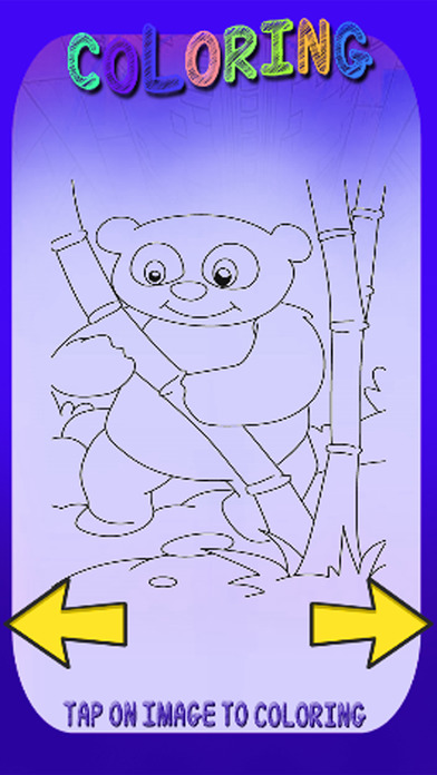 Coloring Book Game Lion And Panda Version screenshot 2