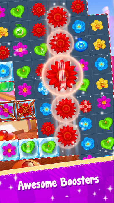 Flower Blossom Smash - Match 3 Puzzle screenshot 2