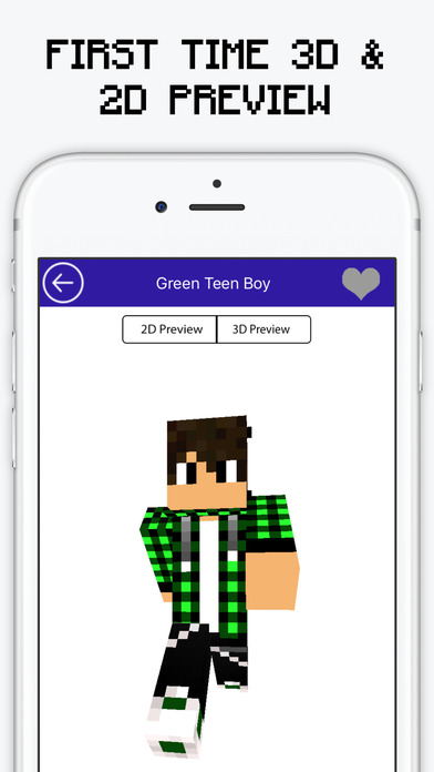 Best Teen Skins for Minecraft PE screenshot 2