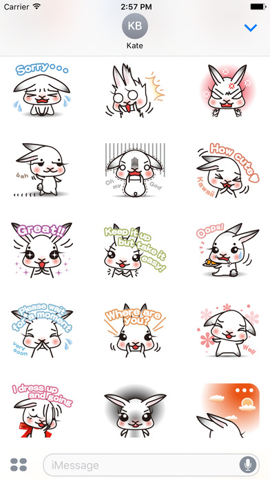 The Lovely Dwarf Bunny Stickers screenshot 2
