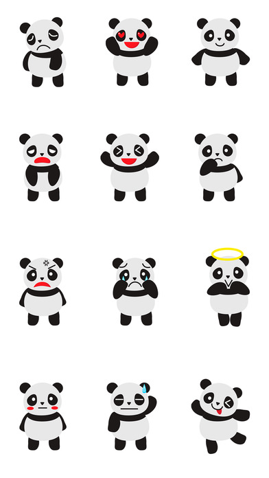 Panda Moji - Stickers and Emoji screenshot 2