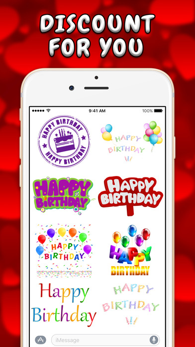 Happy Birthday - Stickers screenshot 4