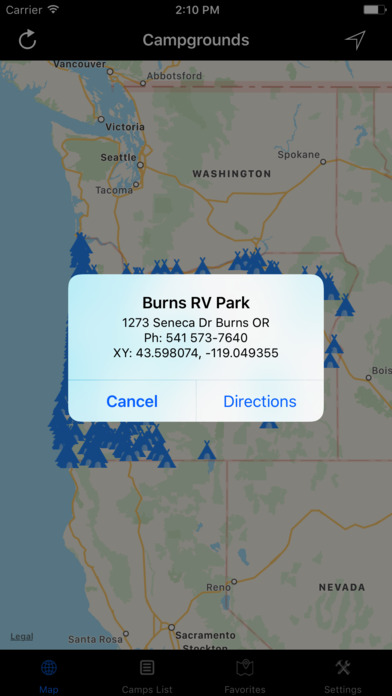 Oregon – Washington Camps RVs screenshot 2