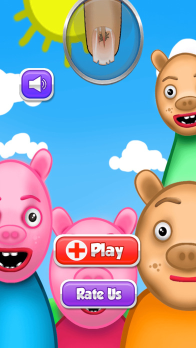 Nail Doctor Game: Pig Hand Day screenshot 2