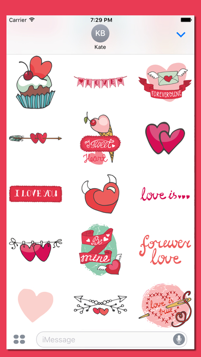 xoxo - I Love You Stickers screenshot 3