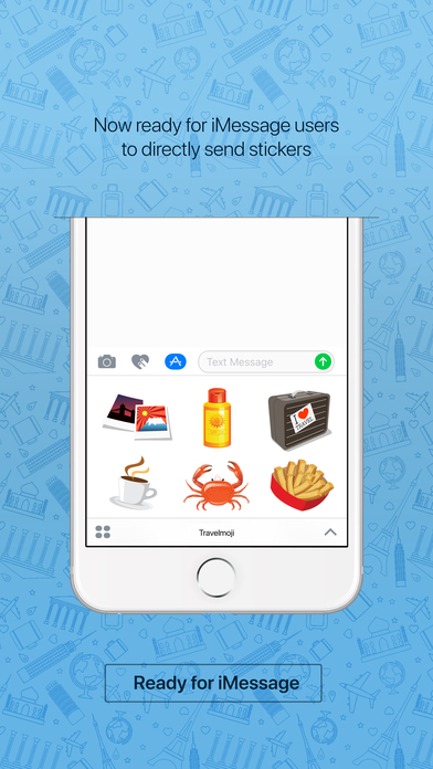 Travelmoji - emoji keyboard sticker for travelers screenshot 3