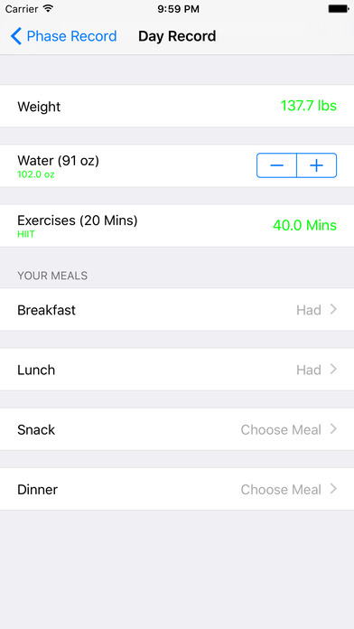 20/20 Diet For Your Life - Take Back Your Health screenshot 4