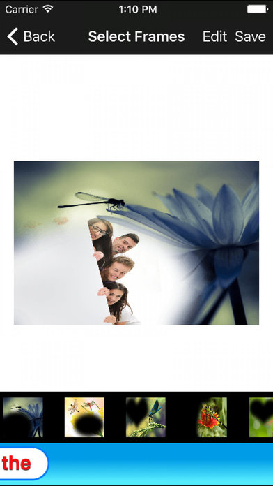 Dragonfly Photo Frames Collage Selfie Wallpaper 3D screenshot 3