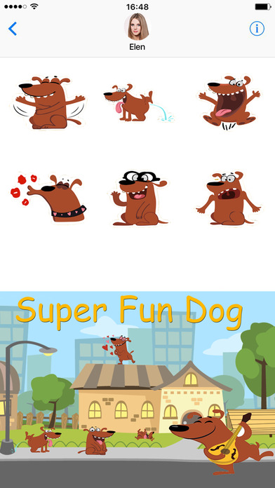 Doggy Dog Tap Pet Stickers for iMessage screenshot 3