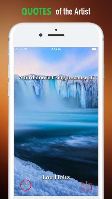 Frozen Waterfall Wallpapers HD- Quotes Backgrouds screenshot 4