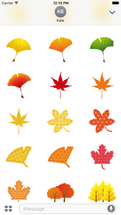 Sticker autumn leaves screenshot 3