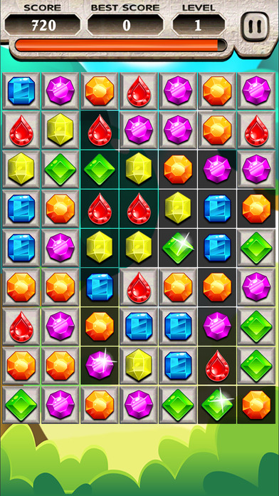 Jewel Broken - Math 3 Puzzle Game screenshot 2