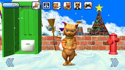 Talking Cat Leo Ice Fun screenshot 3