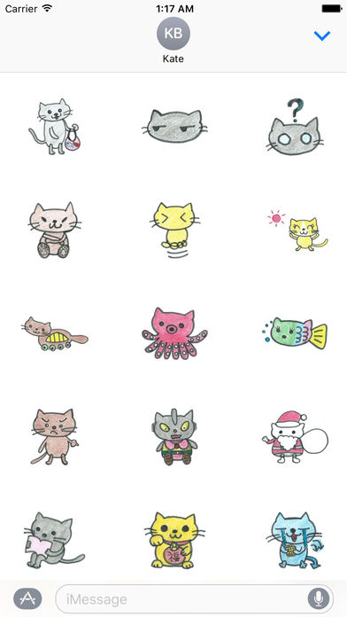Couple Of Cute Cats Stickers screenshot 2