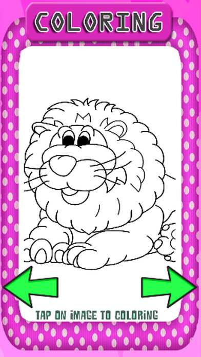 Free Lion And Mouse Coloring Book Game screenshot 4