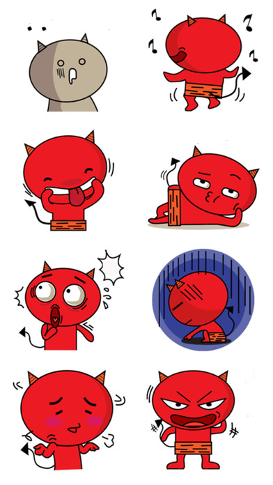 Red Devil Stickers! screenshot 3
