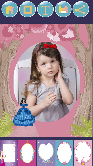 Princess frames for girls – kids photo album screenshot 3