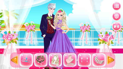 浪漫婚礼装扮 - 明星公主换装沙龙游戏 screenshot 4
