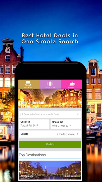 Netherlands Hotel Booking Search screenshot 2