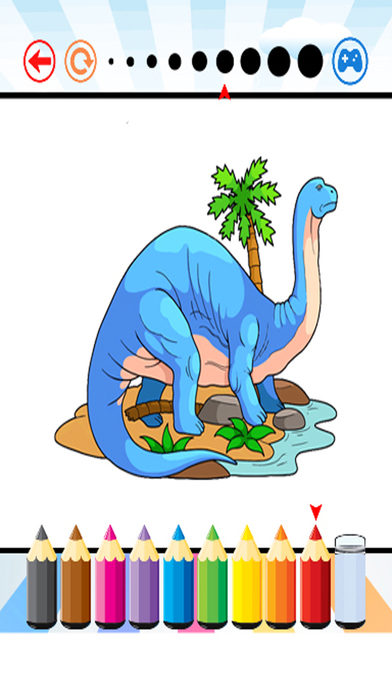 Dinosaurs2 Coloring Book - Activities for Kid screenshot 2