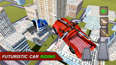 Flying Stunt Car Simulator: Futuristic Vehicle screenshot 3