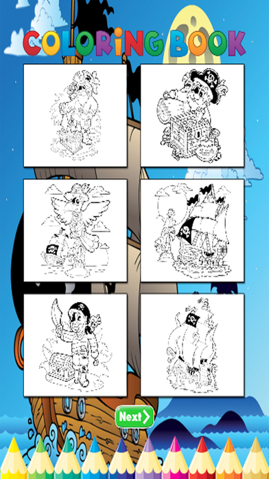 Pirate Coloring Book - Activities for Kids screenshot 3