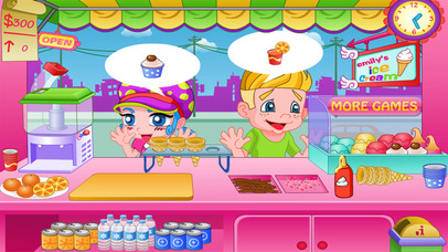 ice cream stand cooking Maker for Girls Games screenshot 2