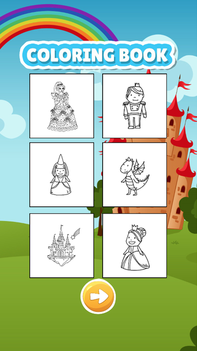 Little Princess Girls-Coloring Book for Kids girls screenshot 2