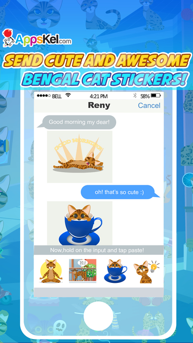 Bengalmoji – Bengal Cats Emoji & Stickers Pro screenshot 3