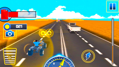 Traffic Quad Bike Rider : End-Less Road Rac-ing 3D screenshot 2