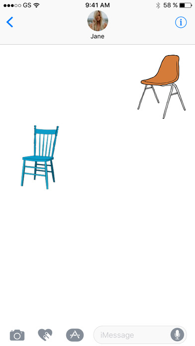 More Chairs Two Sticker Pack screenshot 2