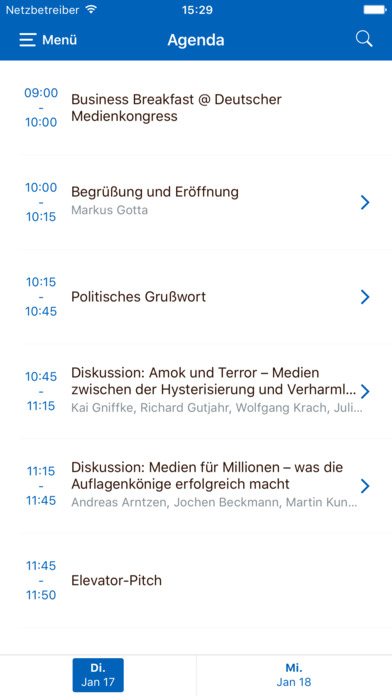 Deutscher Medienkongress screenshot 2