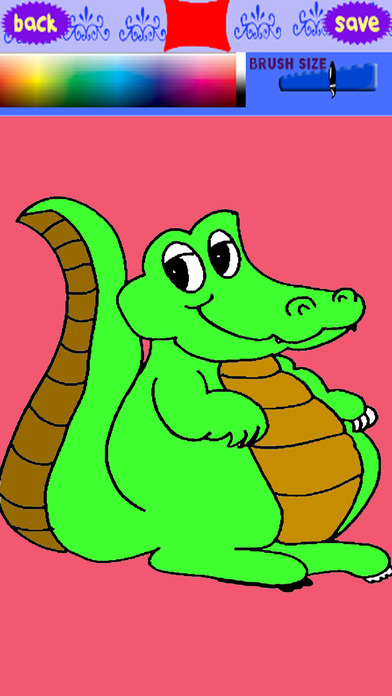 Crocodile Games Coloring Pages For Kids Edition screenshot 2