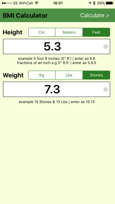 BMI Calc 2 screenshot 4