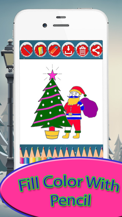 Christmas Preschool Toddler Coloring screenshot 3
