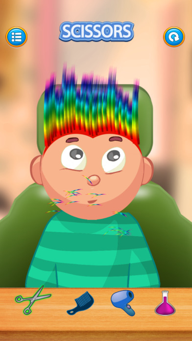 Child game / rainbow hair cut screenshot 2
