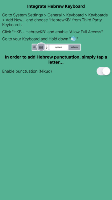 Hebrew Keyboard-Hebrew Niqqud screenshot 4
