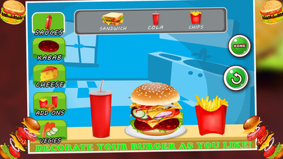 Burger Maker Cooking Game: Fast Food screenshot 3
