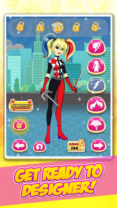 Super Hero Girls Dress Up screenshot 2