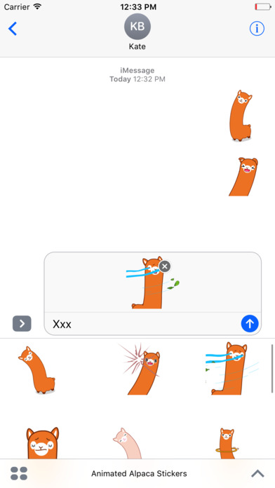 Alpaca Animated Stickers For iMessage screenshot 2