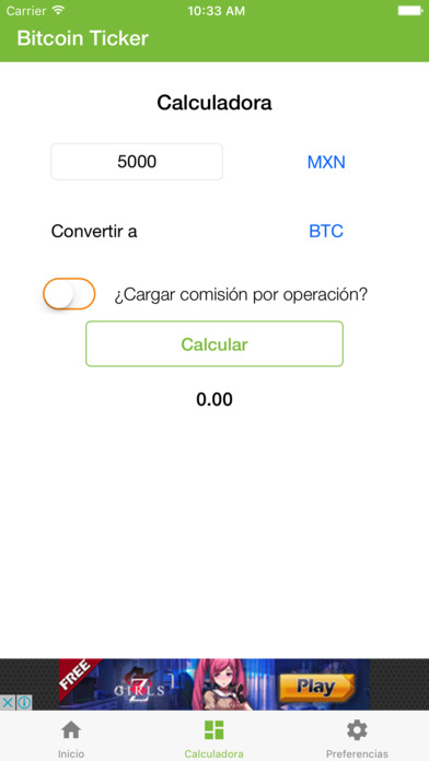 Bitcoin Ticker screenshot 2