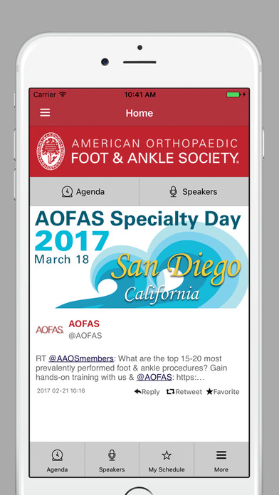 AOFAS Meetings screenshot 2