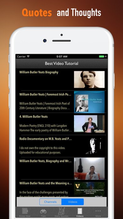 Biography and Quotes for William Butler Yeats-Life screenshot 3