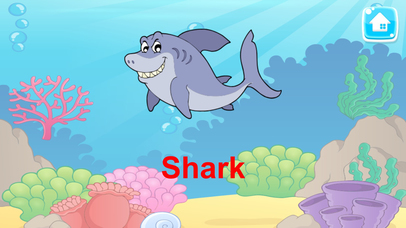 Sea Animals Vocabulary puzzles learning game screenshot 4